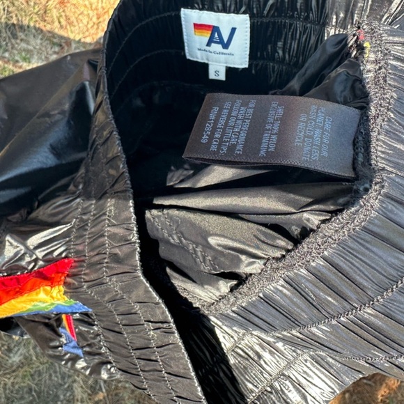 AVIATOR NATION - NWT
5 STRIPE WIND PANT - BLACK GLOSSY - Picture 8 of 8